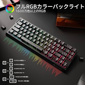 Amazon | ATTACK SHARK X68PRO HE ラピッドトリガー キーボード